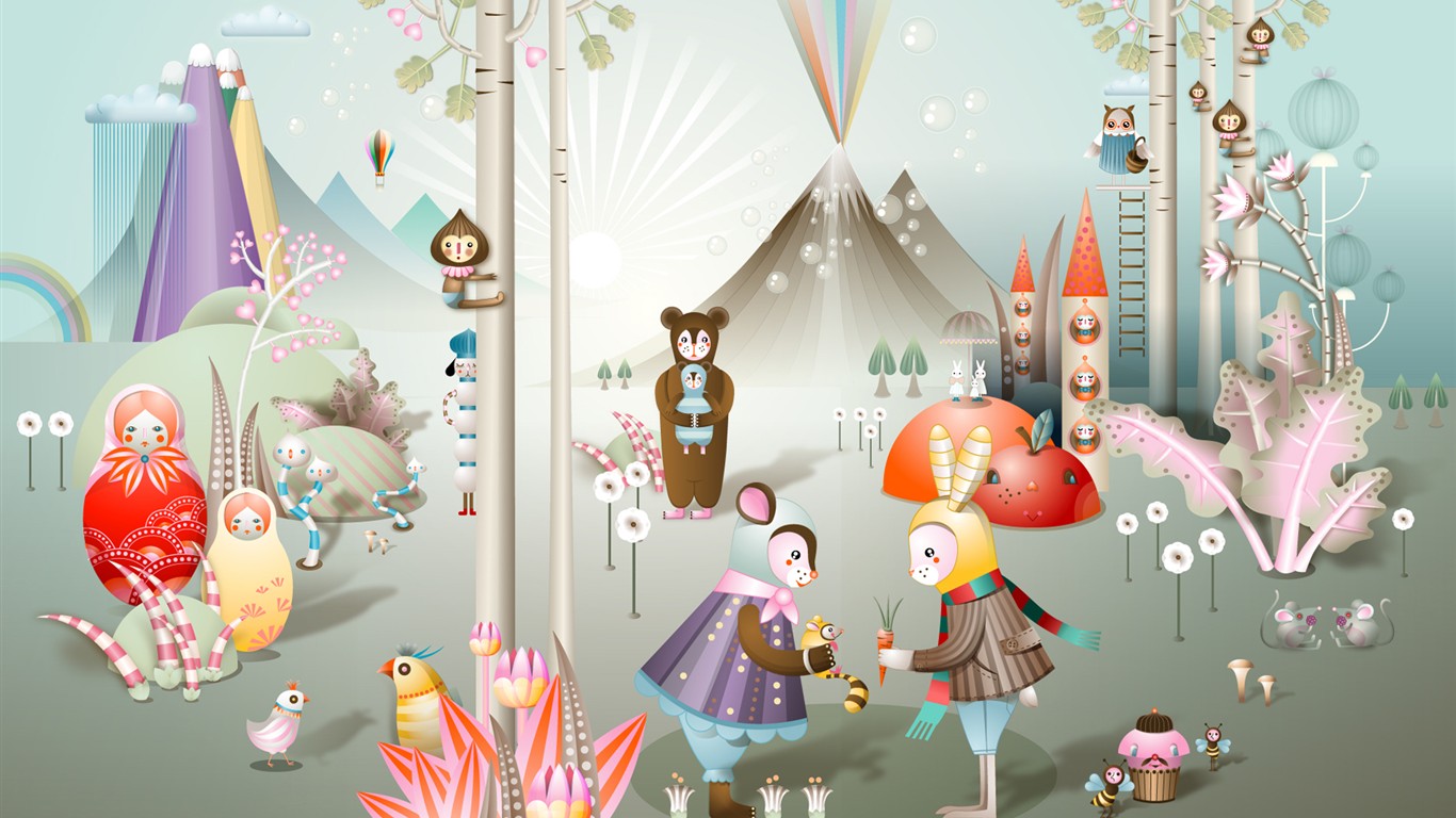 Windows7 系統自帶壁紙 #14 - 1366x768