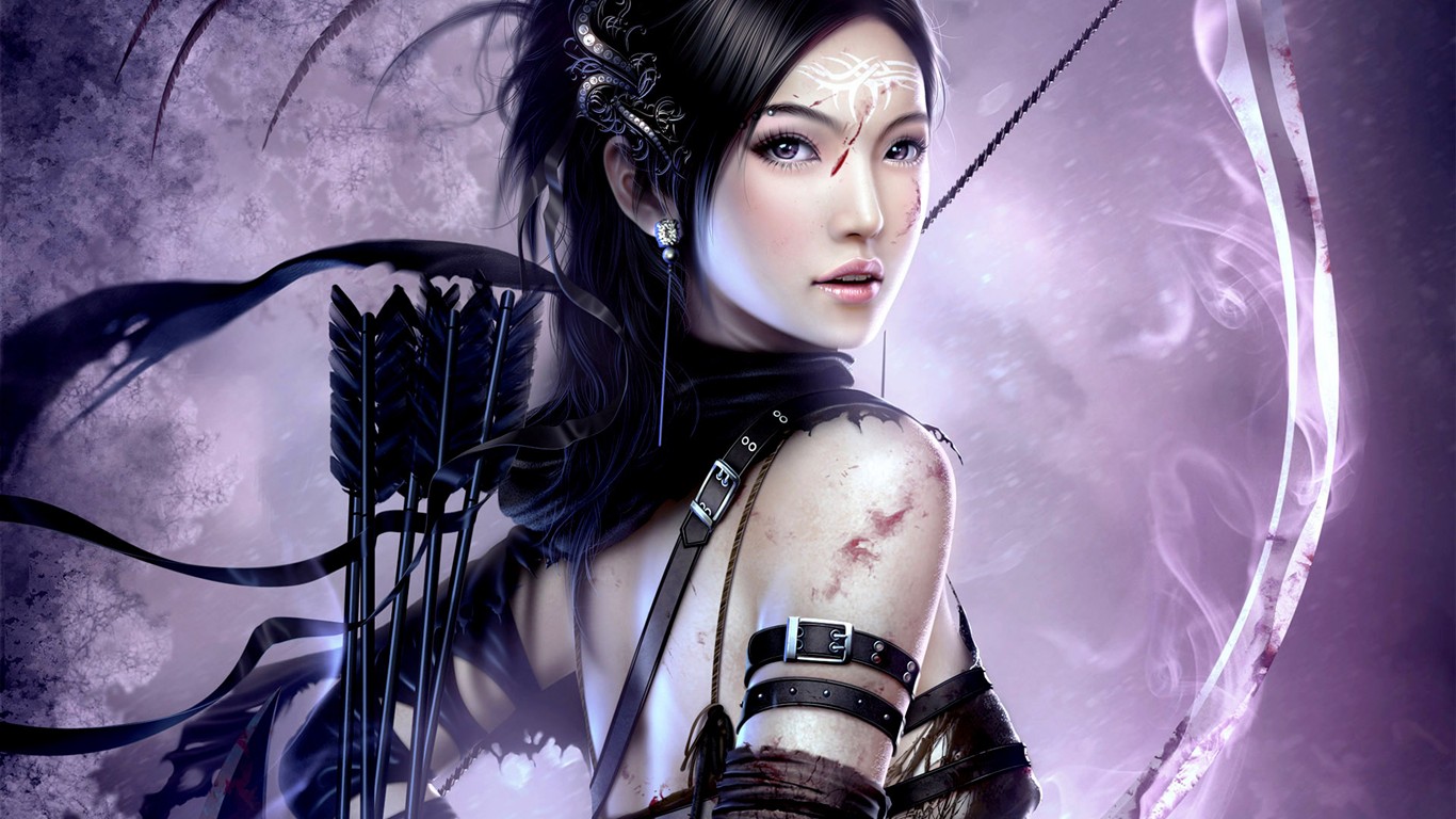 Pretty Beauty美女壁紙 #7 - 1366x768
