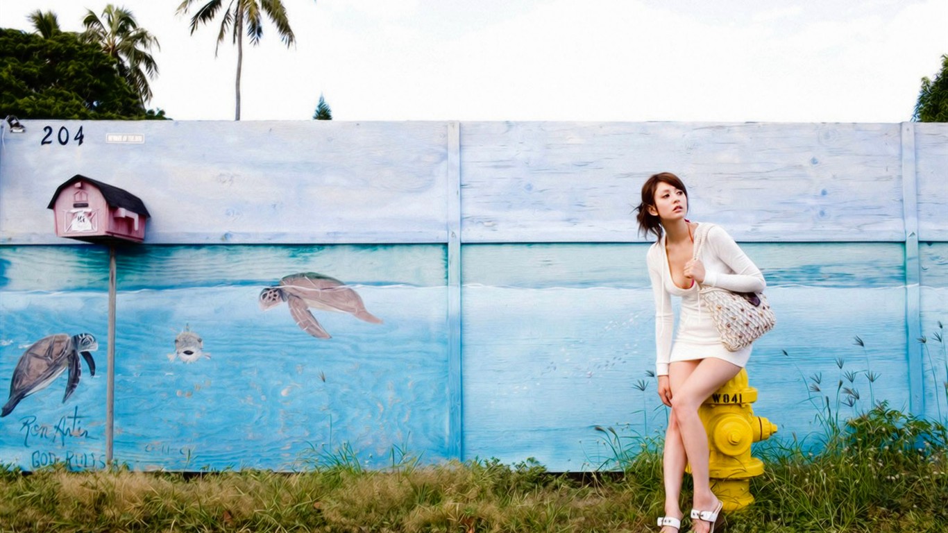 Pretty Beauty美女壁紙 #13 - 1366x768