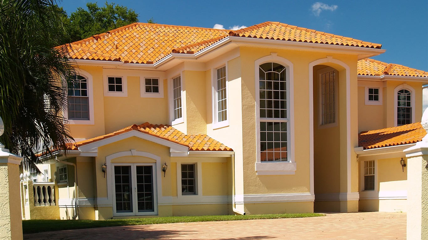Europe and the US Villa HD Wallpapers #18 - 1366x768