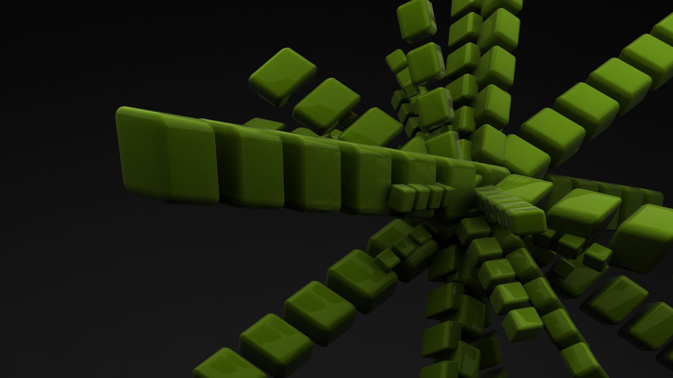 3D立體設計壁紙(三) #4 - 1366x768
