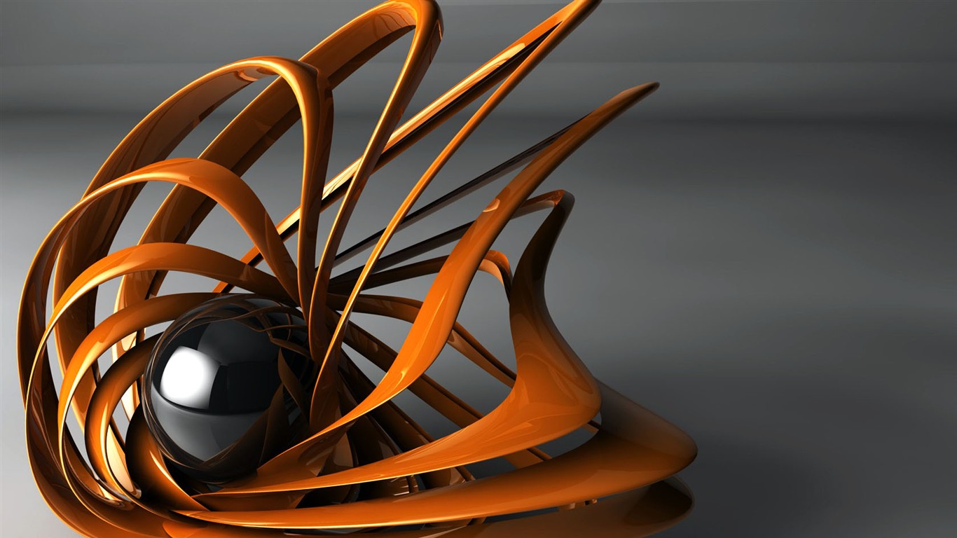 3D design wallpaper (3) #17 - 1366x768