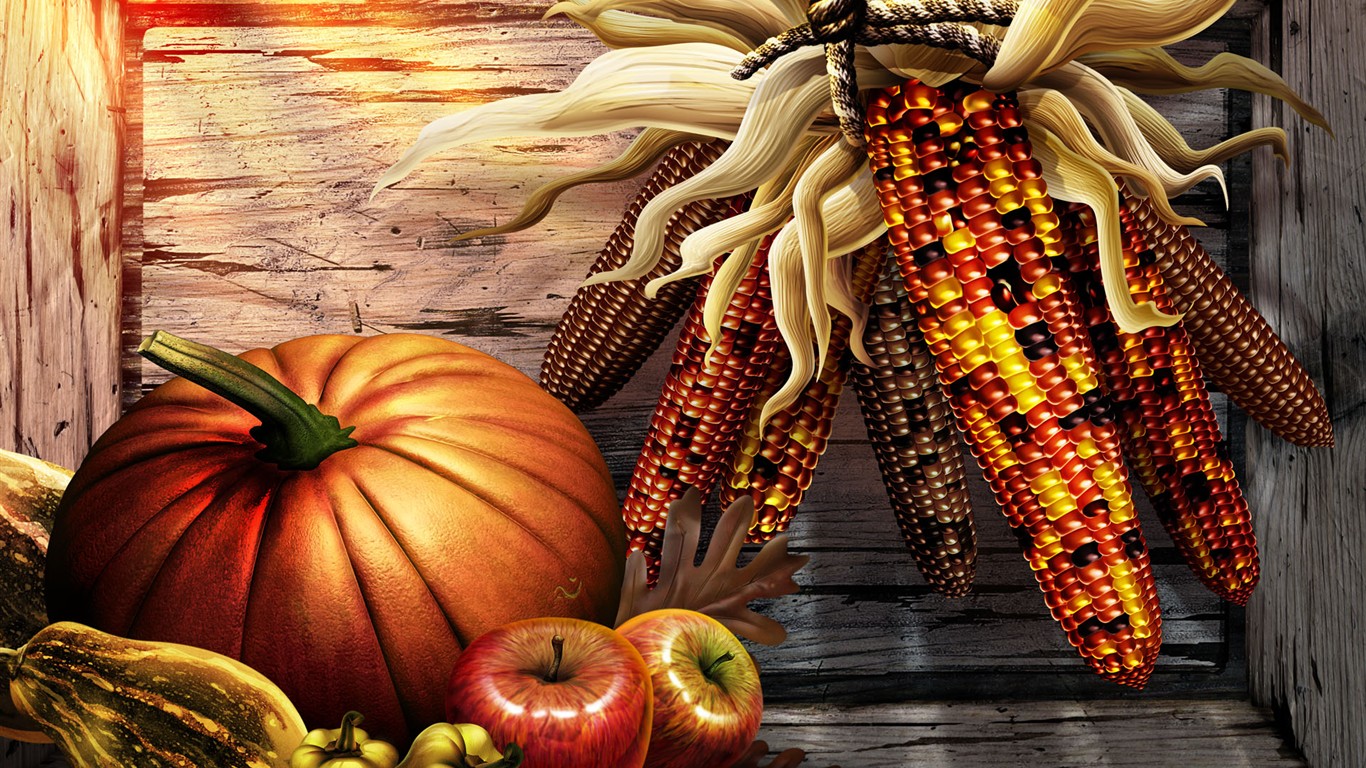 díkůvzdání téma wallpaper #2 - 1366x768