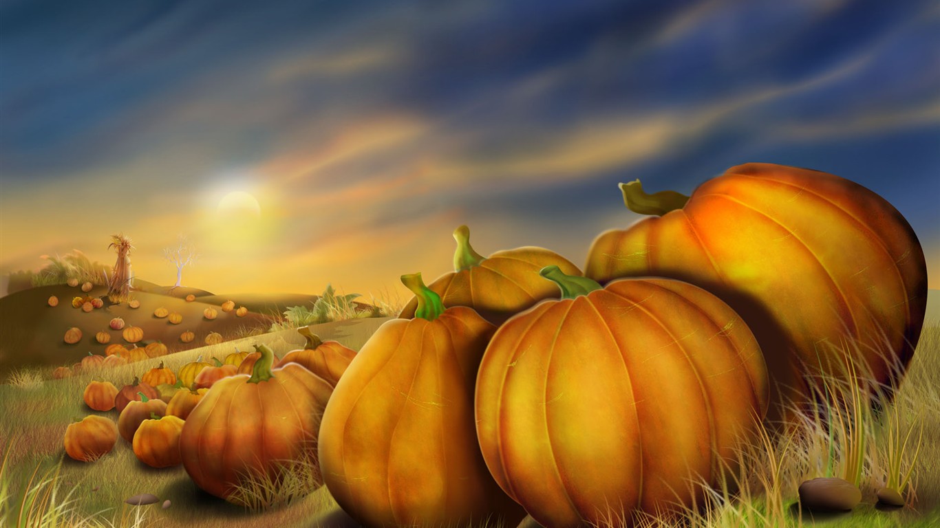 díkůvzdání téma wallpaper #9 - 1366x768