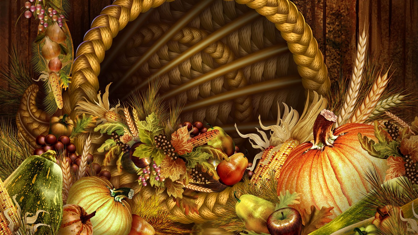 díkůvzdání téma wallpaper #11 - 1366x768