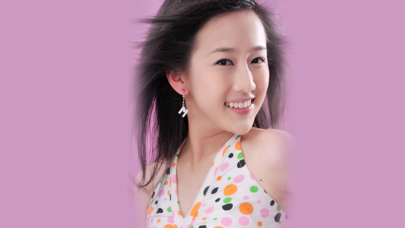 Liu Mei-haltige Tapeten Happy Girl #8 - 1366x768
