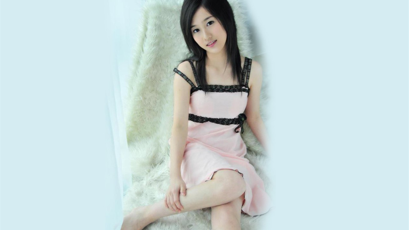 Liu Mei-que contiene fondos de escritorio de Happy Girl #9 - 1366x768
