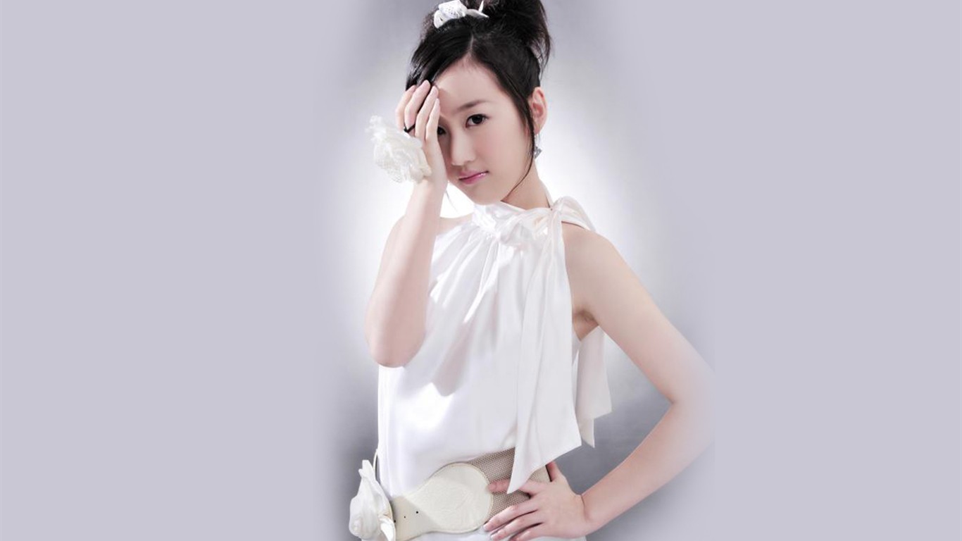 Liu Mei-containing wallpaper Happy Girl #18 - 1366x768