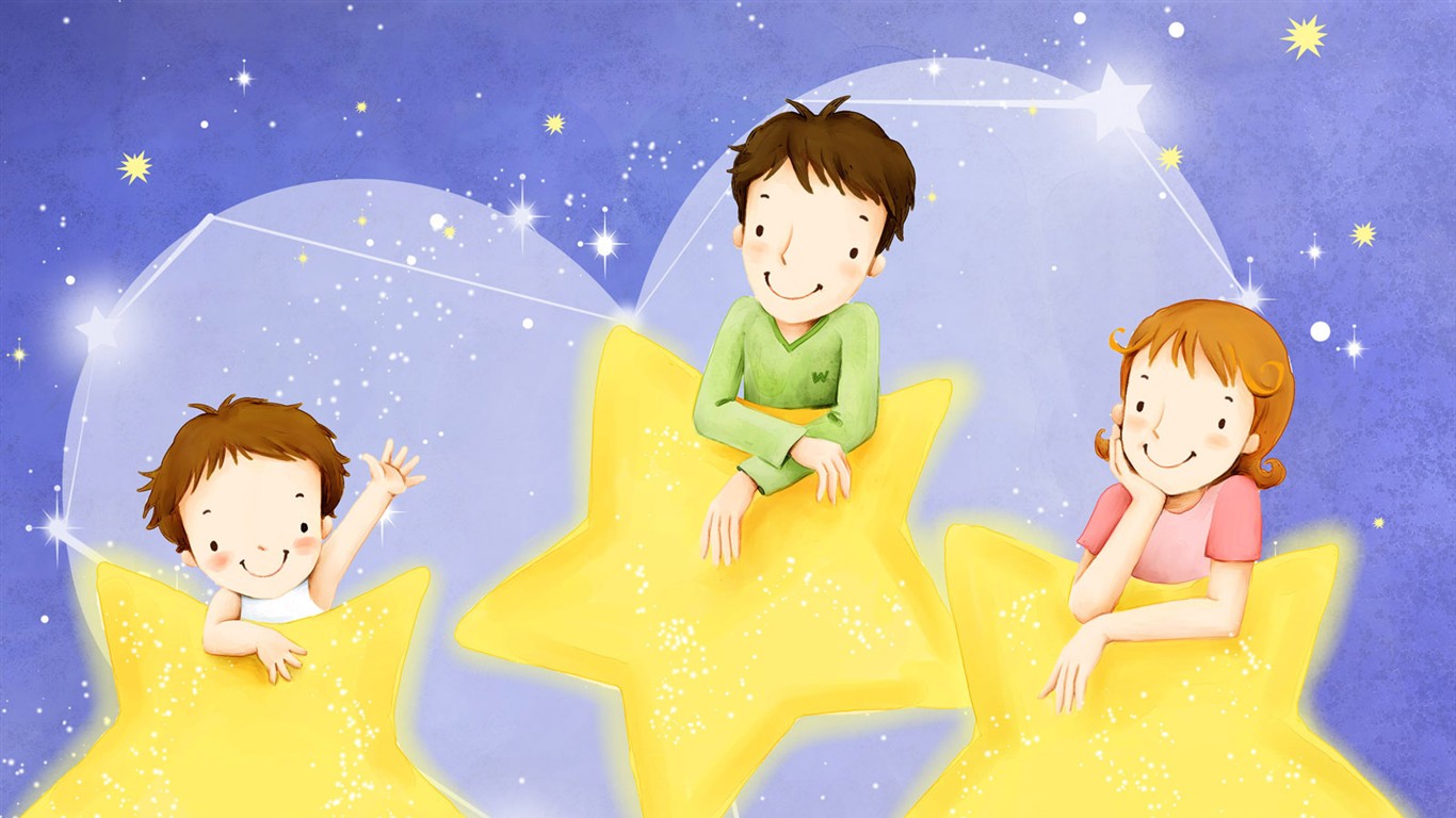 Den matek téma jihokorejských ilustrátora wallpaper #13 - 1366x768