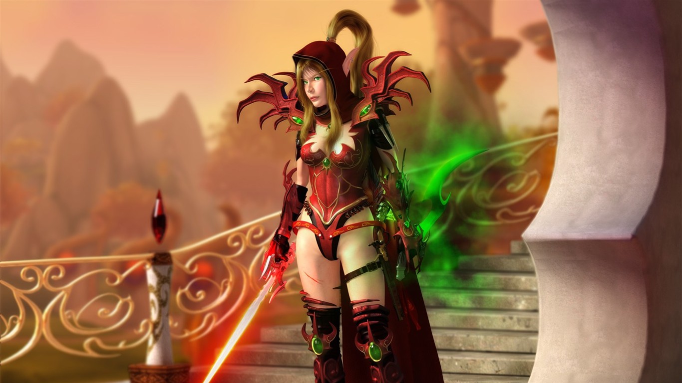 World of Warcraft: Fond d'écran officiel de Burning Crusade (1) #32 - 1366x768