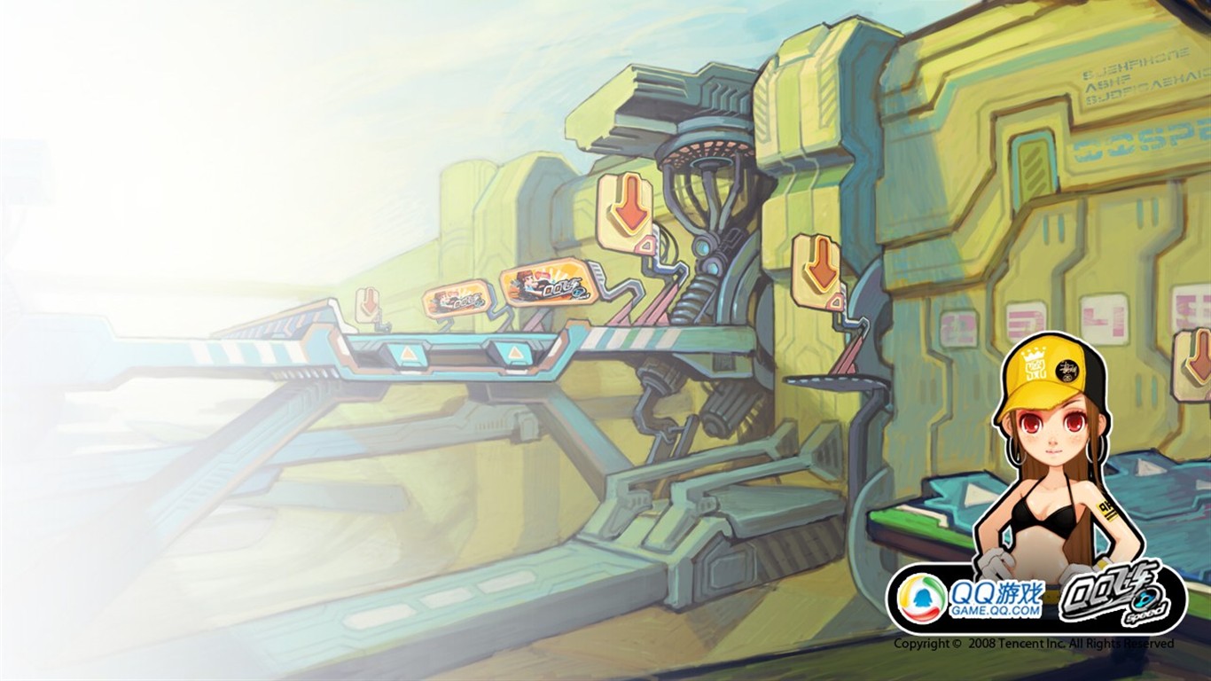 QQ Speed Official Wallpapers Album #21 - 1366x768