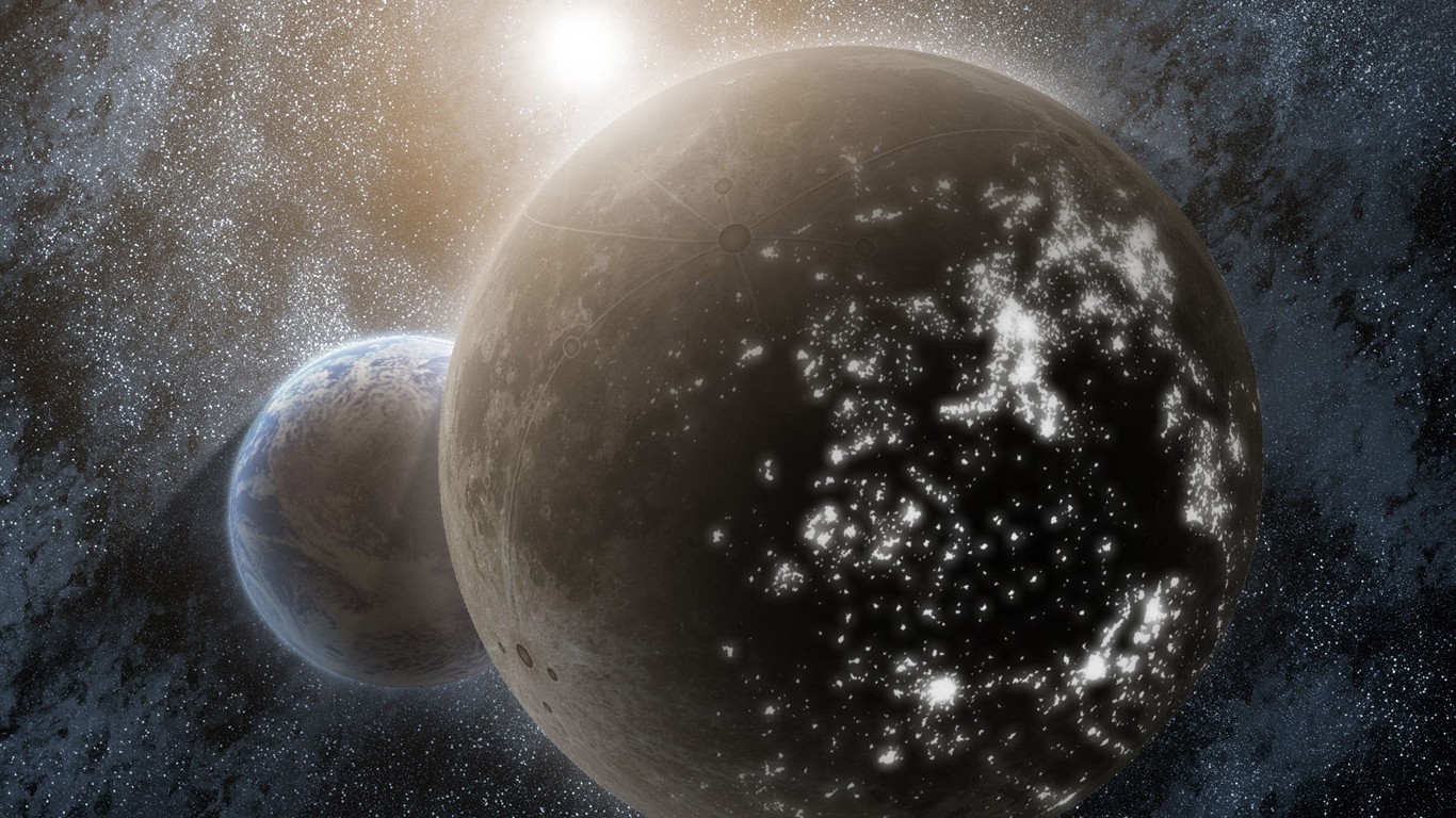 Space landscape wallpaper album (2) #3 - 1366x768