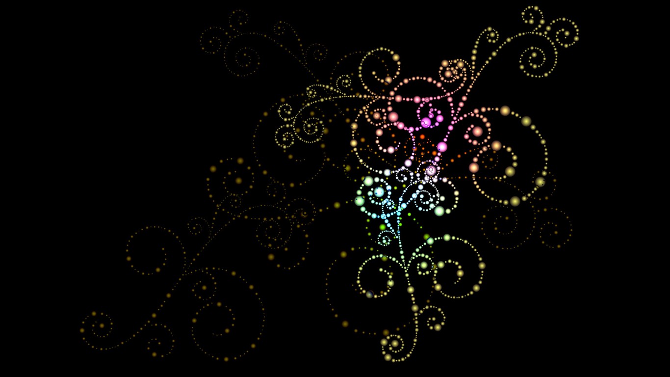 絢麗色彩背景壁紙 #8 - 1366x768