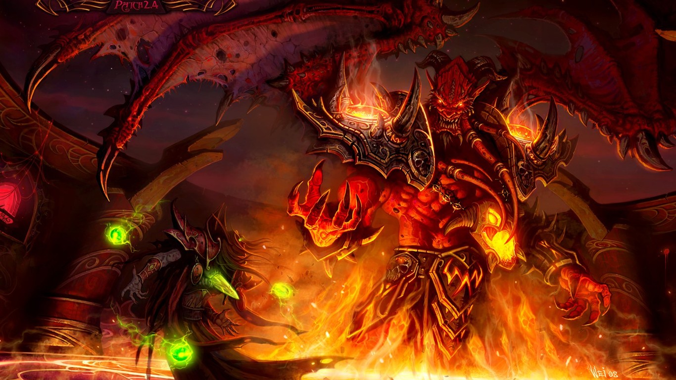 World of Warcraft: fondo de pantalla oficial de The Burning Crusade (2) #17 - 1366x768