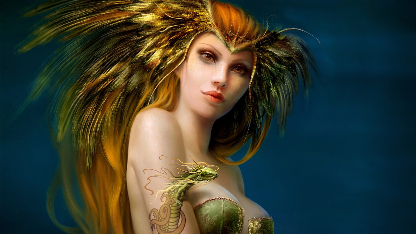 HD hry CG Wallpaper #19 - 1366x768