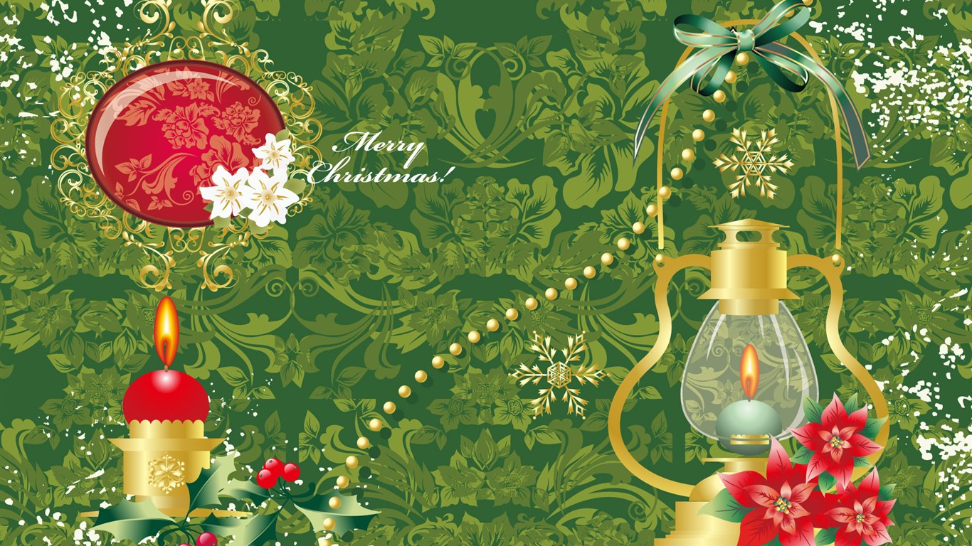 Exquisite Christmas Theme Fonds d'écran HD #23 - 1366x768