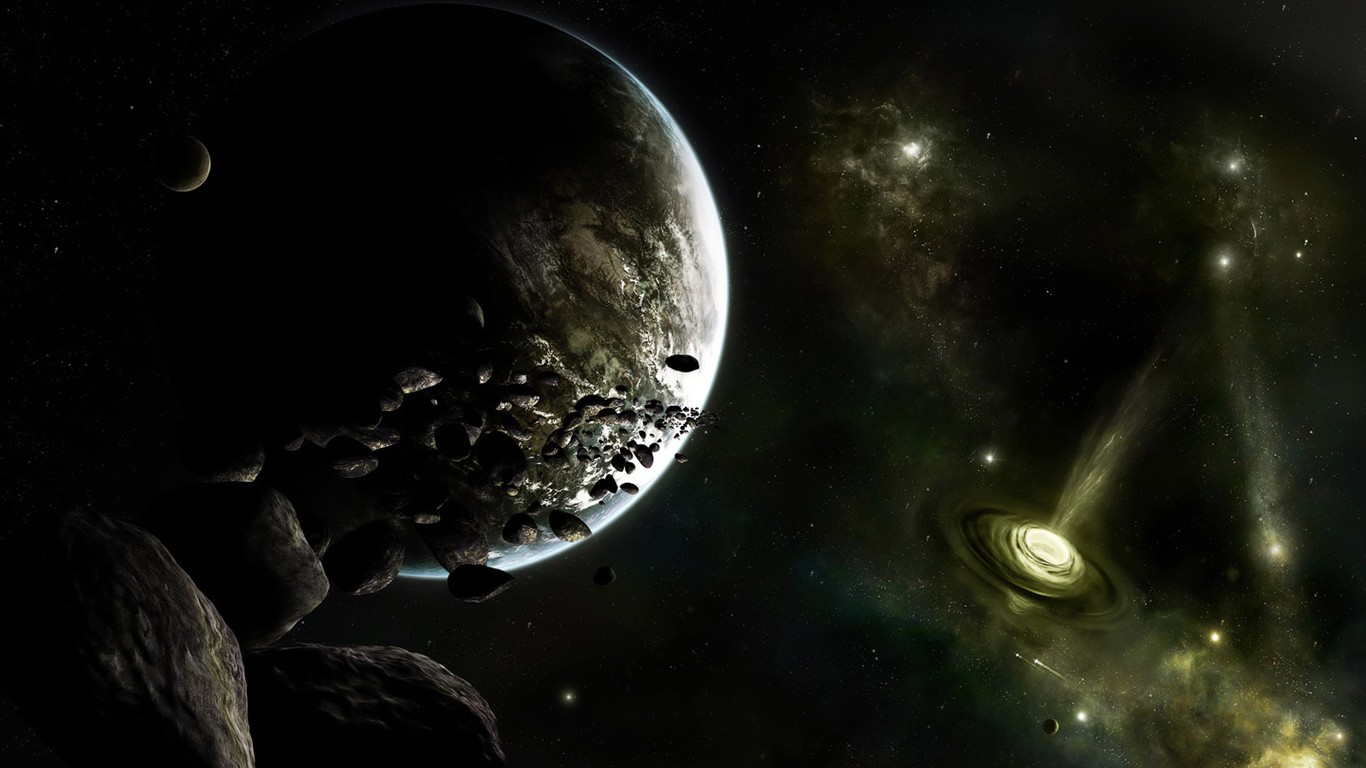 Space landscape wallpaper (3) #10 - 1366x768