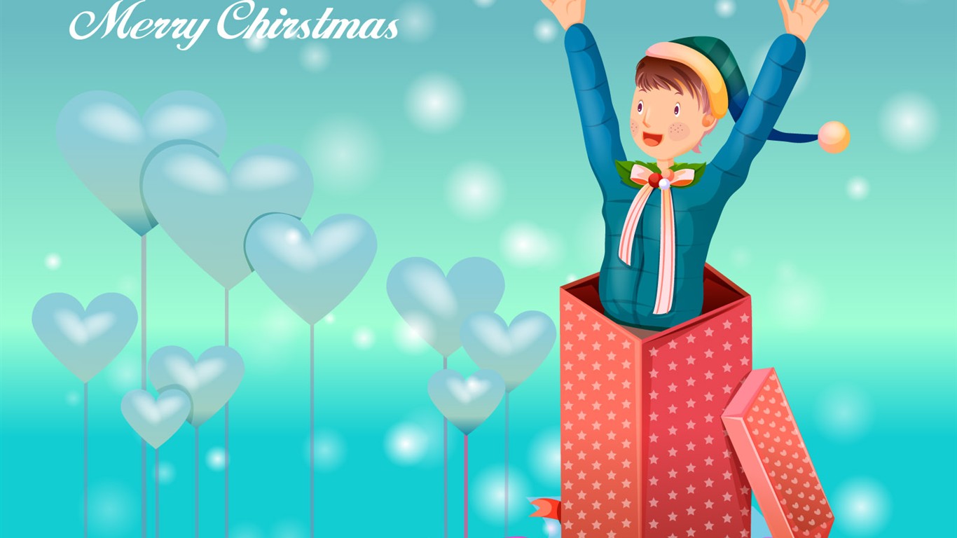 Christmas Winter Wallpaper chapter of Vector #30 - 1366x768