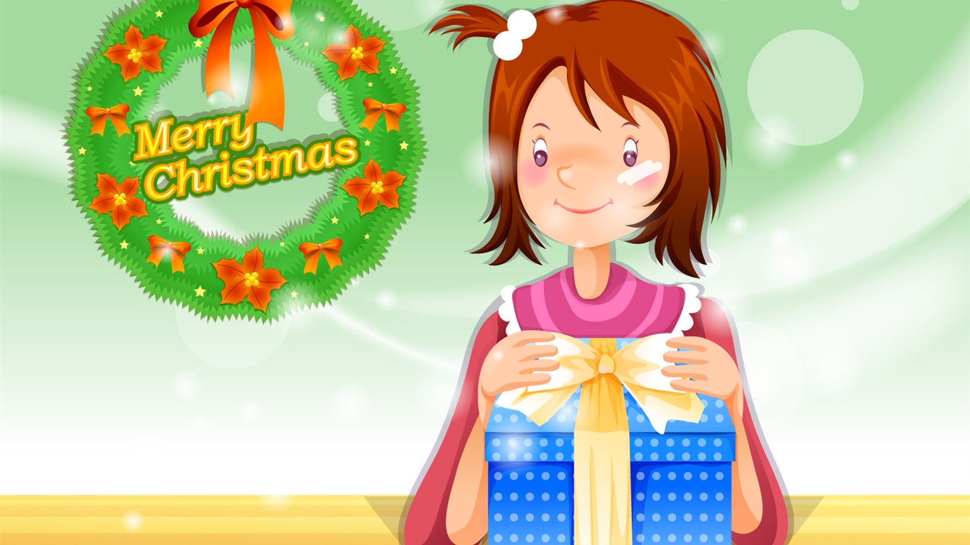 Christmas Winter Wallpaper chapter of Vector #31 - 1366x768