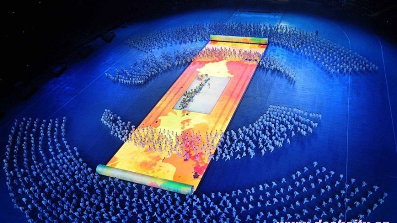  2008年の北京オリンピック式の壁紙を開く #25 - 1366x768