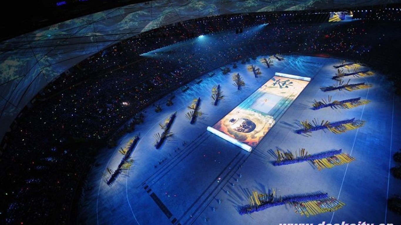 Olympischen Spiele 2008 Eröffnungsfeier Wallpapers #27 - 1366x768