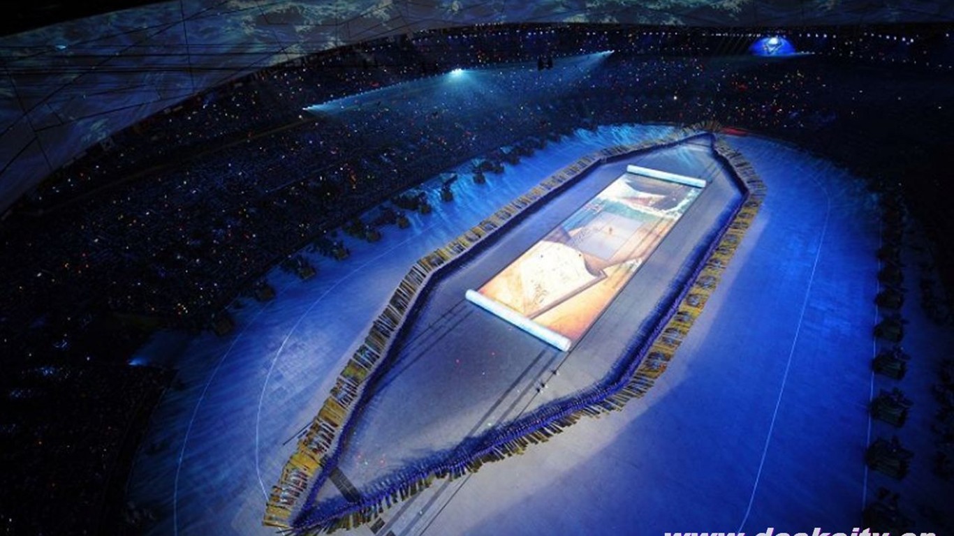 Beijing 2008 Jeux Olympiques d'ouverture Cérémonie d'écran #30 - 1366x768
