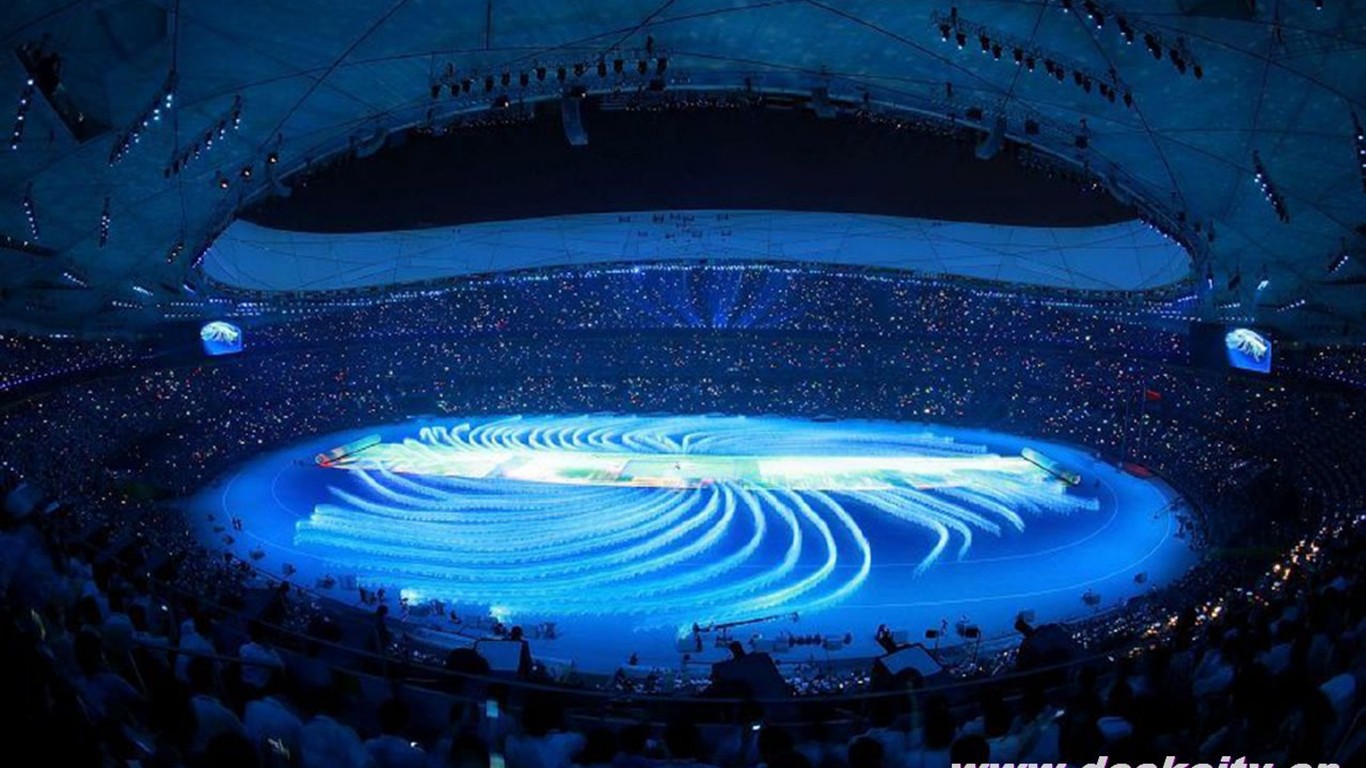  2008年の北京オリンピック式の壁紙を開く #38 - 1366x768