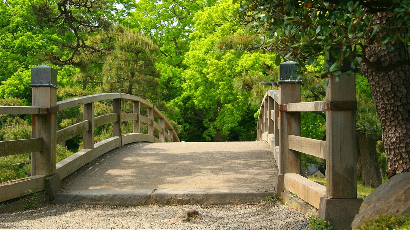 寧靜庭園 公園美景壁紙 #33 - 1366x768