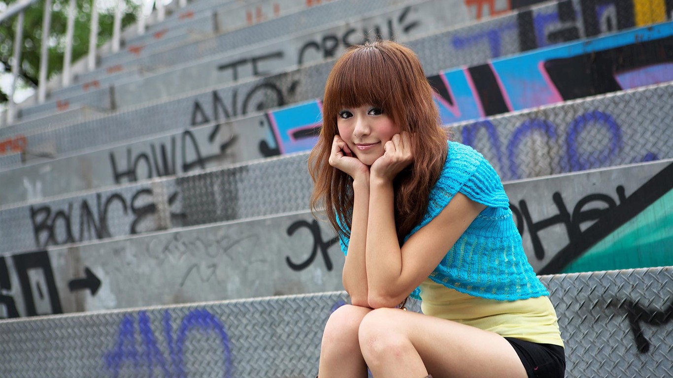 Tchaj-wan MM Yin Fu wallpaper album (1) #11 - 1366x768