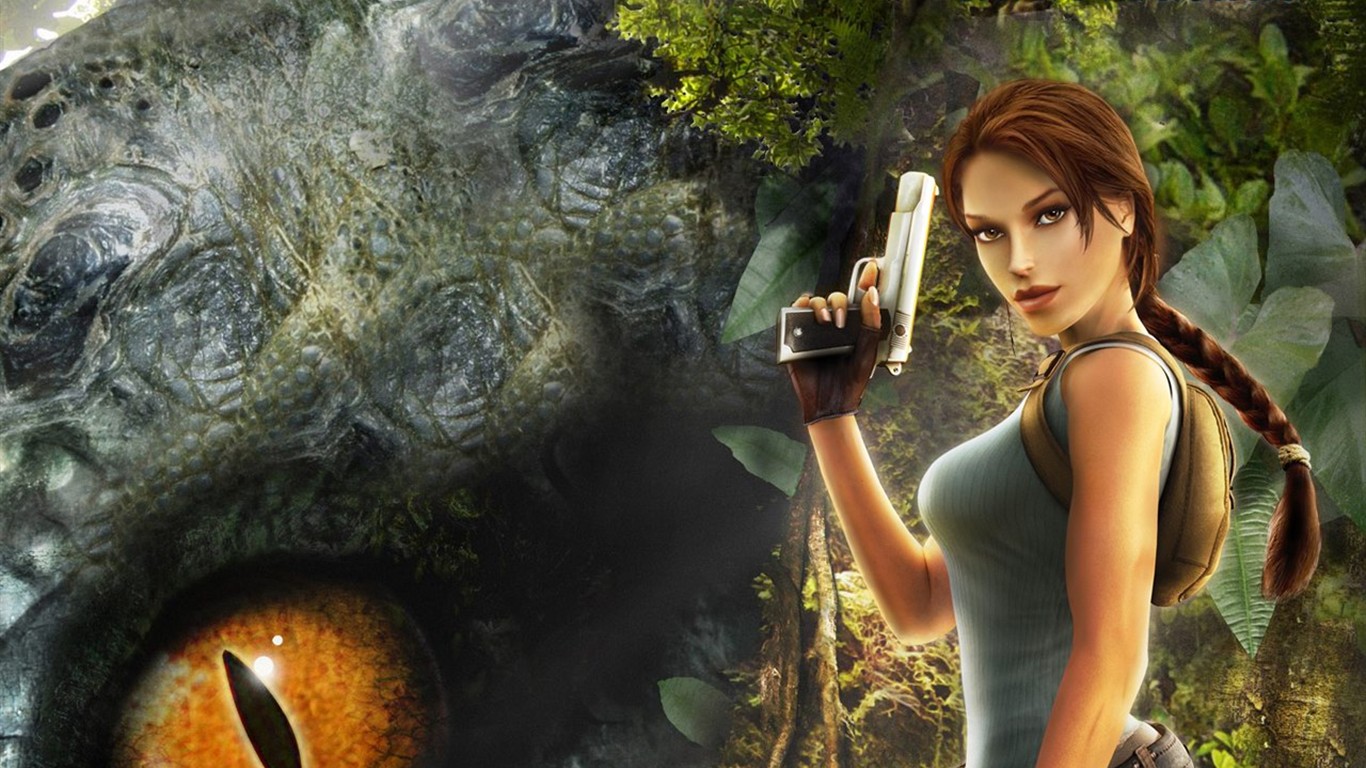 Lara Croft Tomb Raider 10th Anniversary Wallpaper #2 - 1366x768