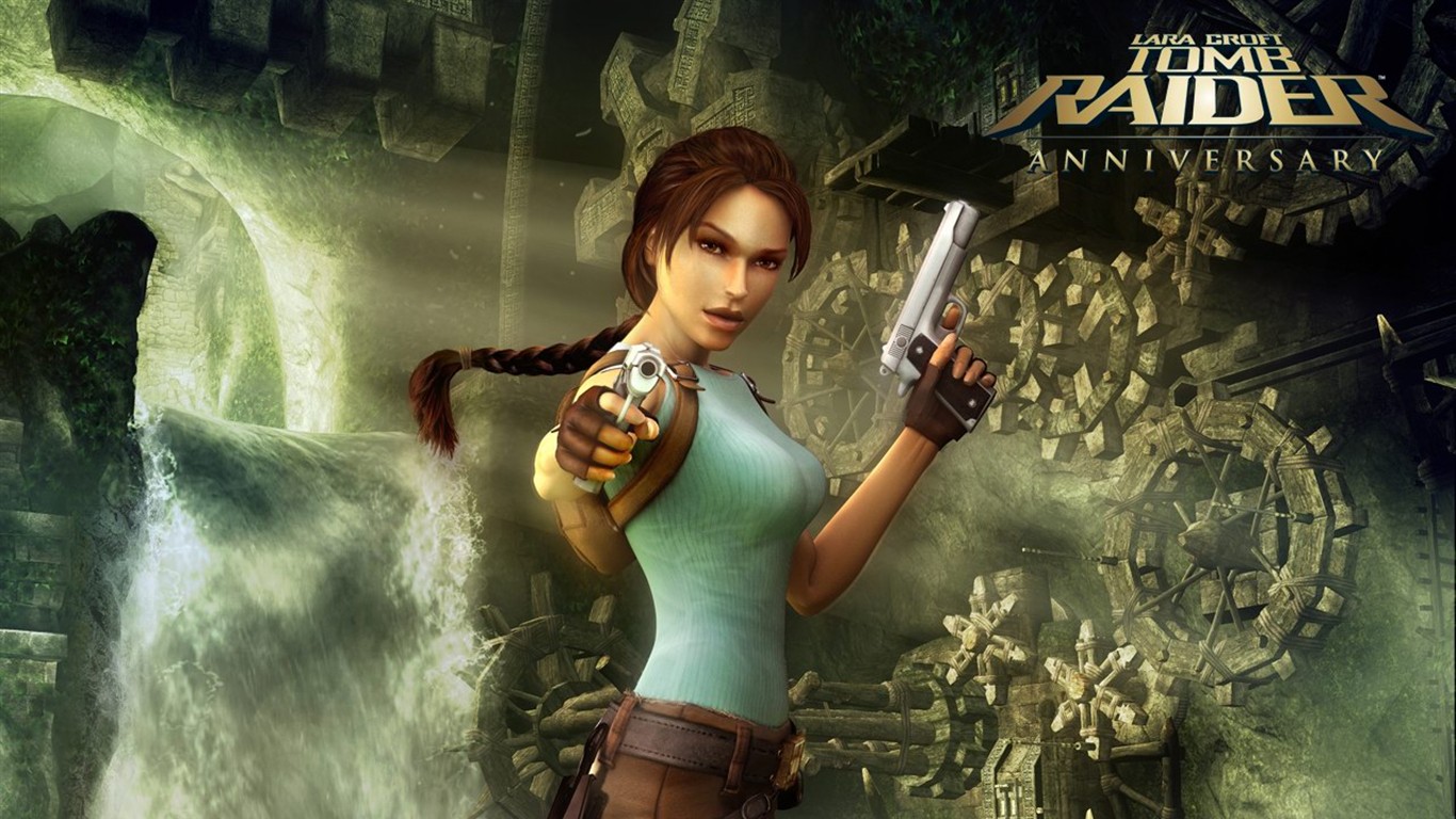 Lara Croft Tomb Raider 10th Anniversary Wallpaper #5 - 1366x768