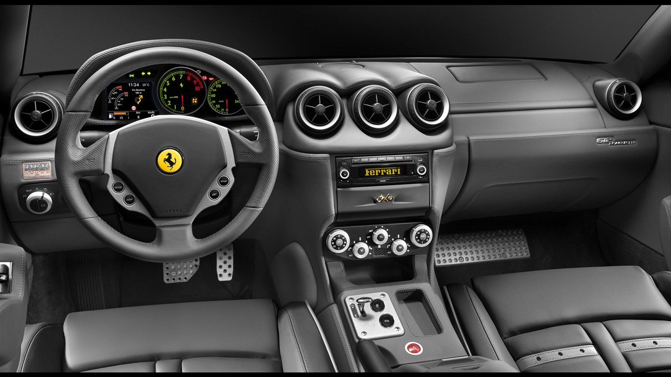 bílá lebka Ferrari F430 tapety #2 - 1366x768