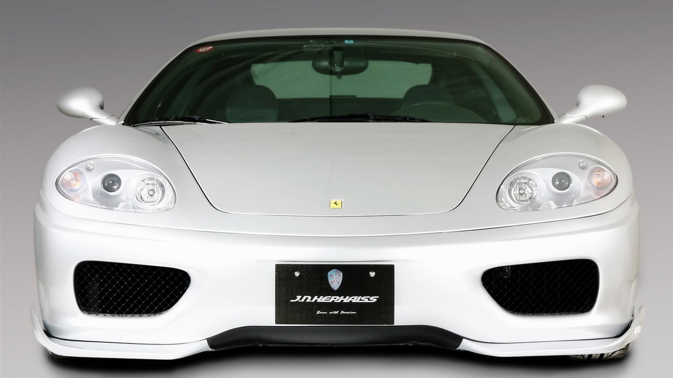 White Skull Ferrari F430 Wallpapers #6 - 1366x768