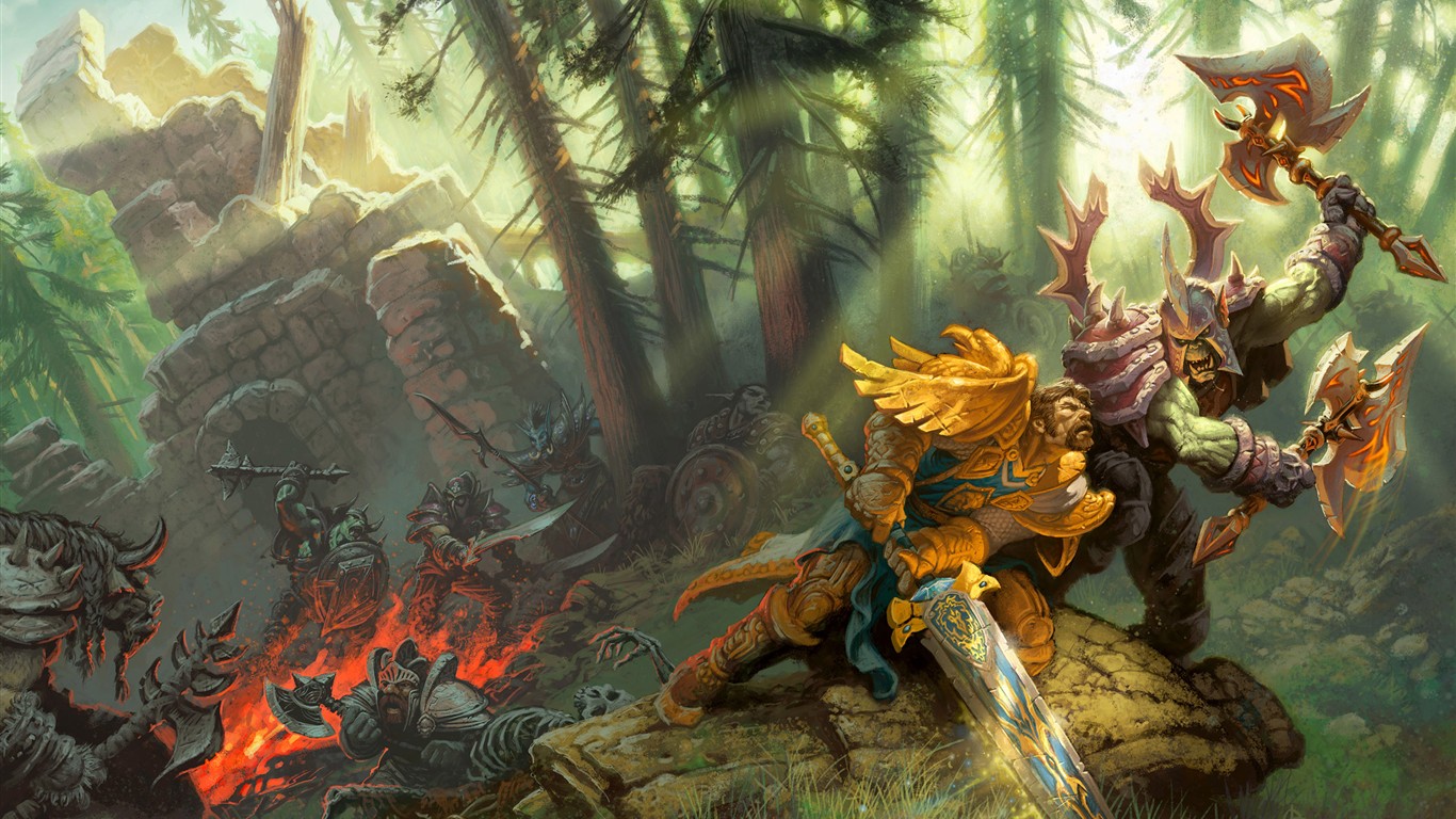 World of Warcraft Album Fond d'écran HD #3 - 1366x768