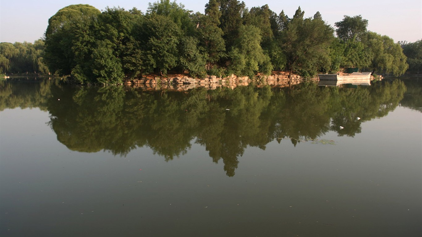 Glimpse of Peking University (Minghu Metasequoia works) #21 - 1366x768