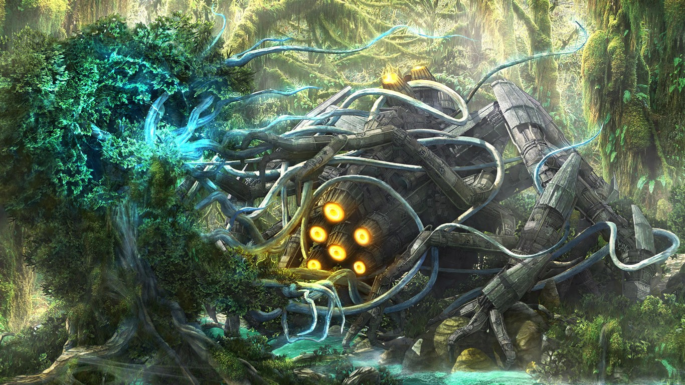 梦幻创意场景壁纸4 - 1366x768