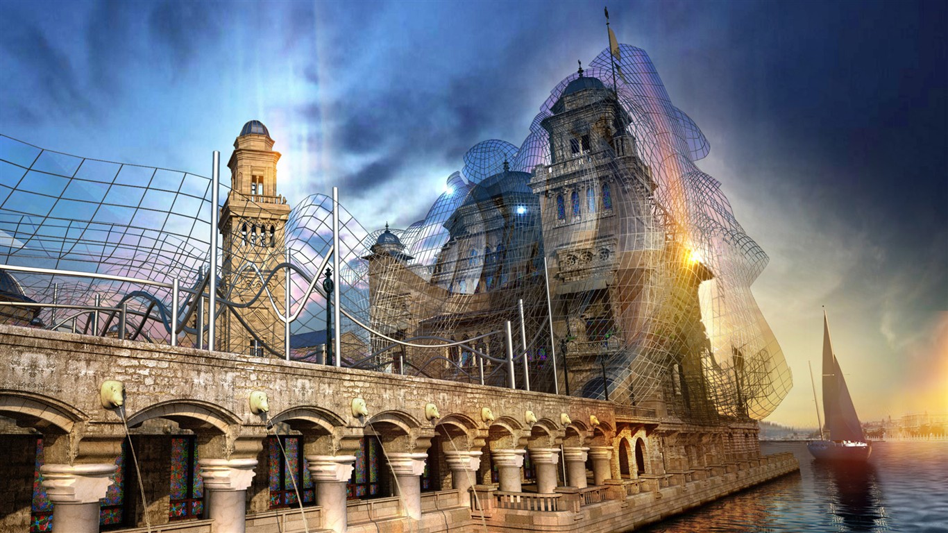Creative Sen Scéna Wallpaper #20 - 1366x768