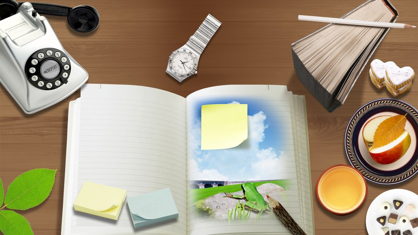Fun office and living wallpaper (2) #16 - 1366x768
