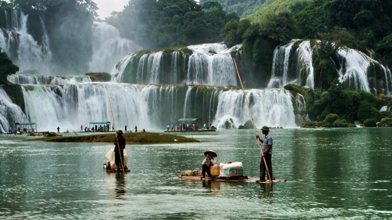 Detian Falls (Minghu Metasequoia práce) #4 - 1366x768