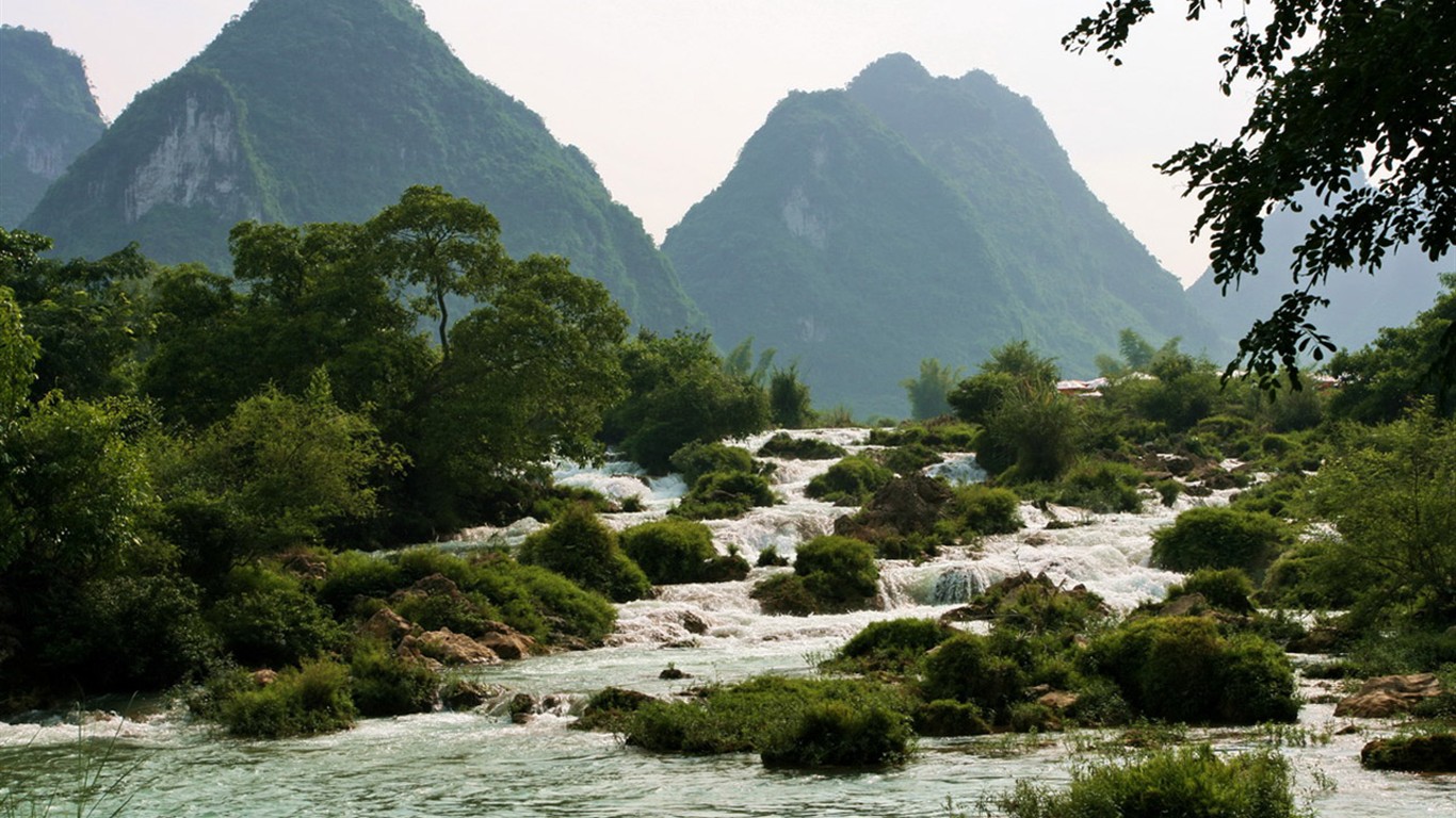 Detian Falls (Minghu Metasequoia práce) #13 - 1366x768