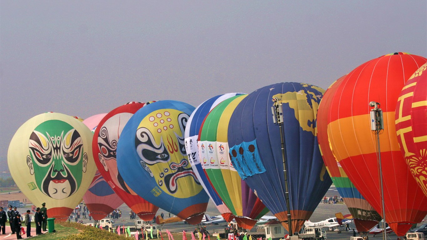 The International Air Sports Festival Glimpse (Minghu Metasequoia works) #3 - 1366x768