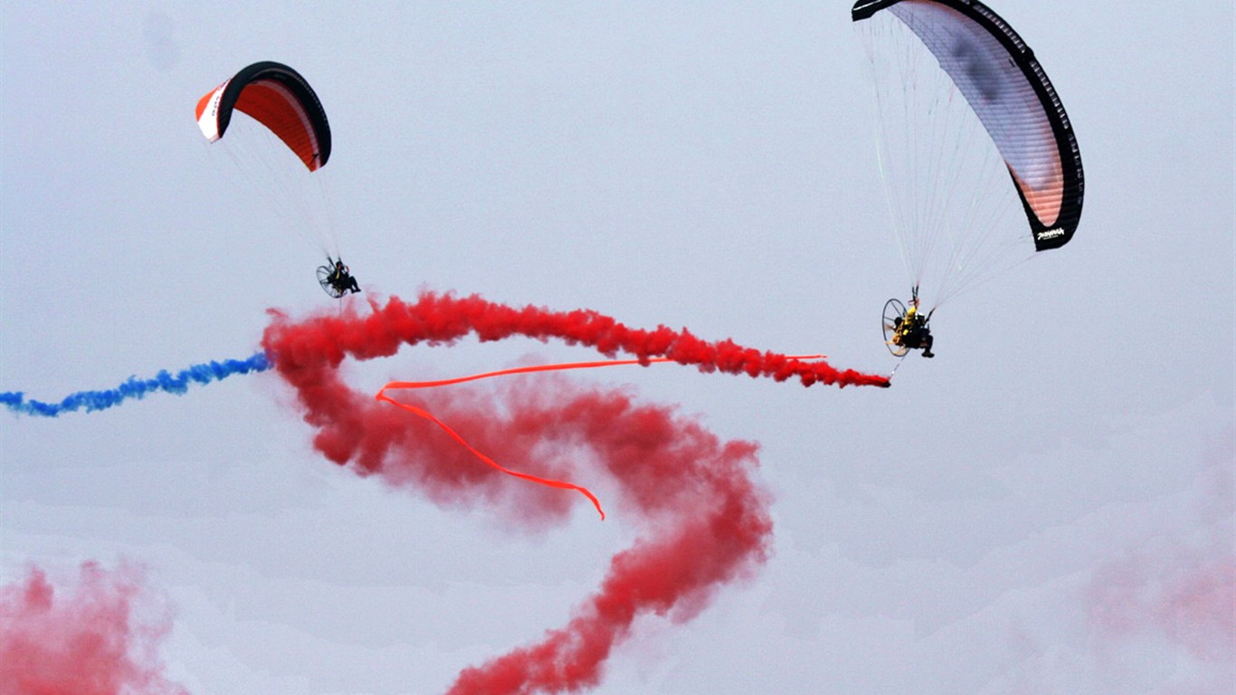 The International Air Sports Festival Glimpse (Minghu Metasequoia works) #8 - 1366x768