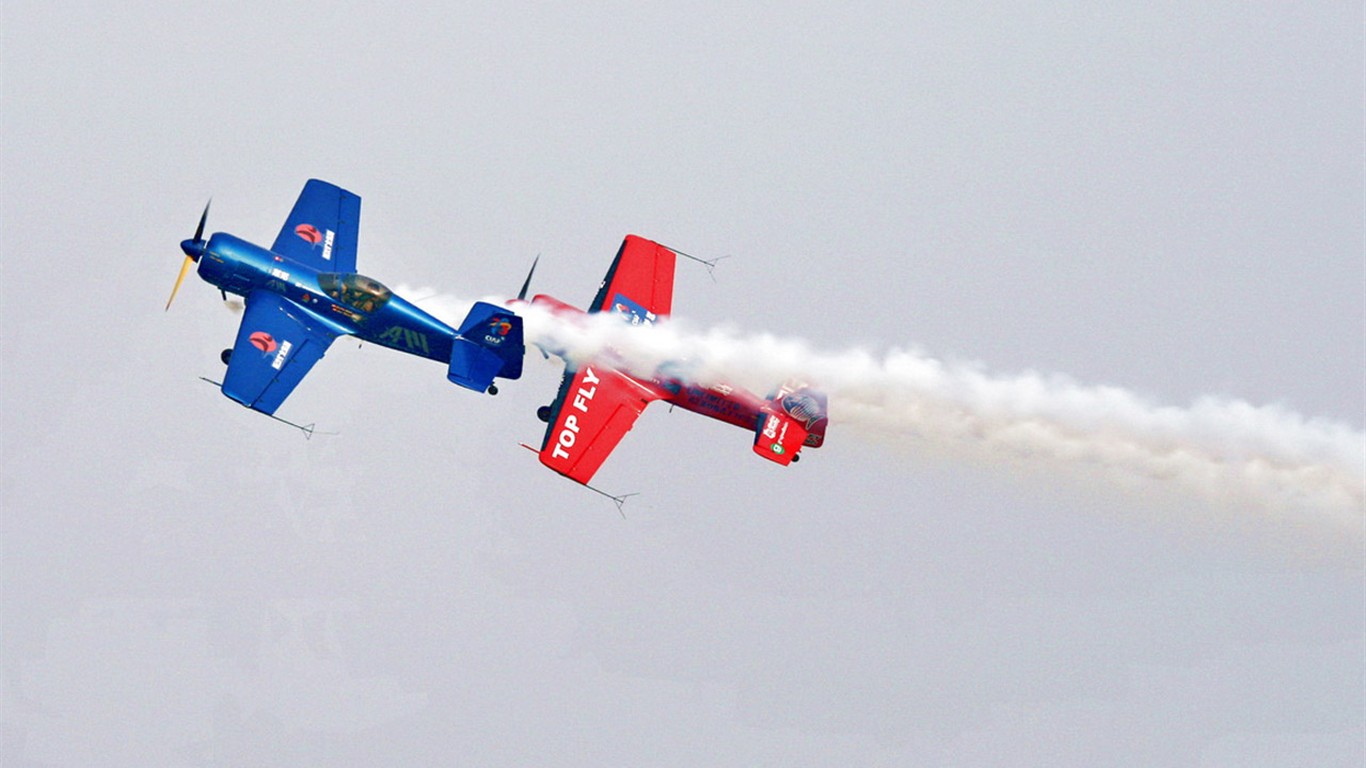 International Air Sports Festival Pohled (Minghu Metasequoia práce) #17 - 1366x768