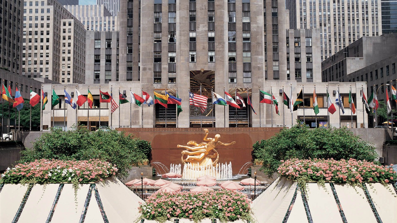 La bulliciosa ciudad de Nueva York Edificio #2 - 1366x768