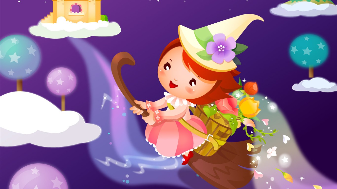 卡通夢幻童年壁紙專輯 #13 - 1366x768