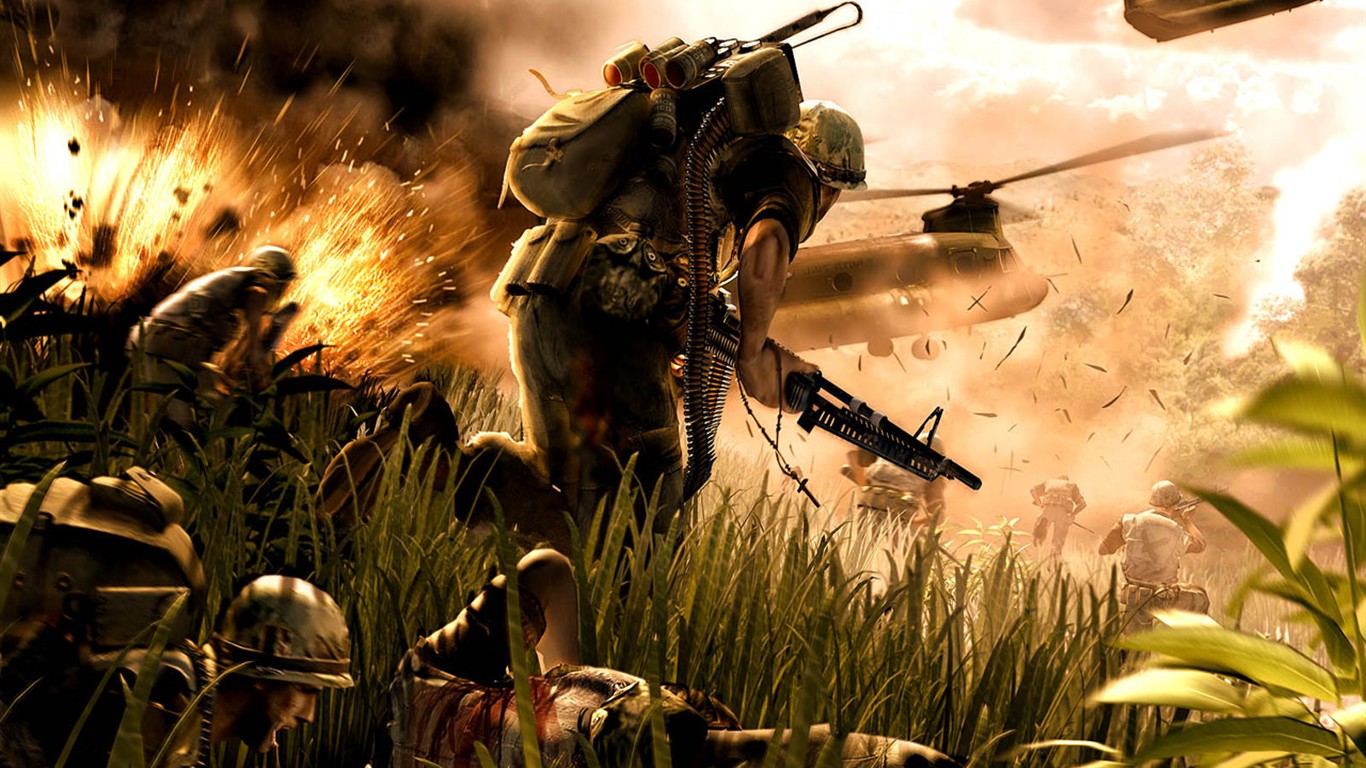 Brutal war game wallpaper #7 - 1366x768