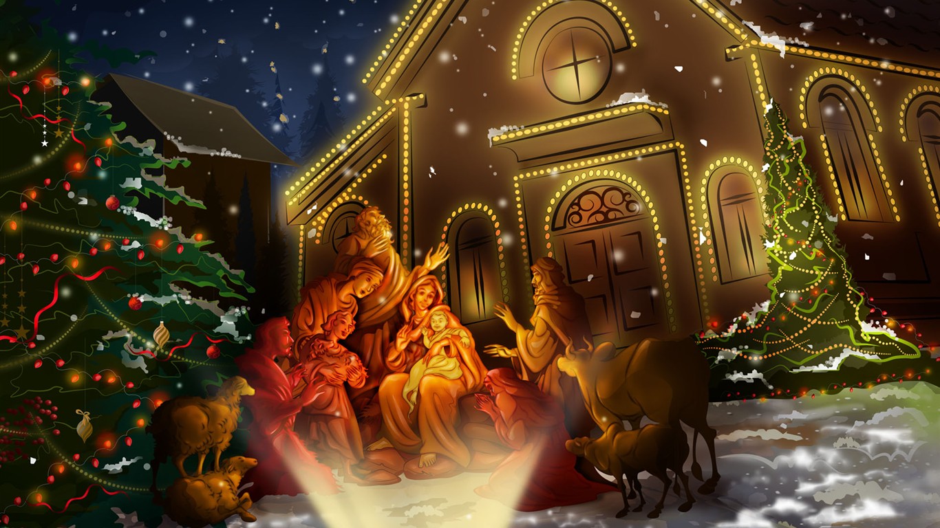クリスマステーマのHD画像(2) #2 - 1366x768