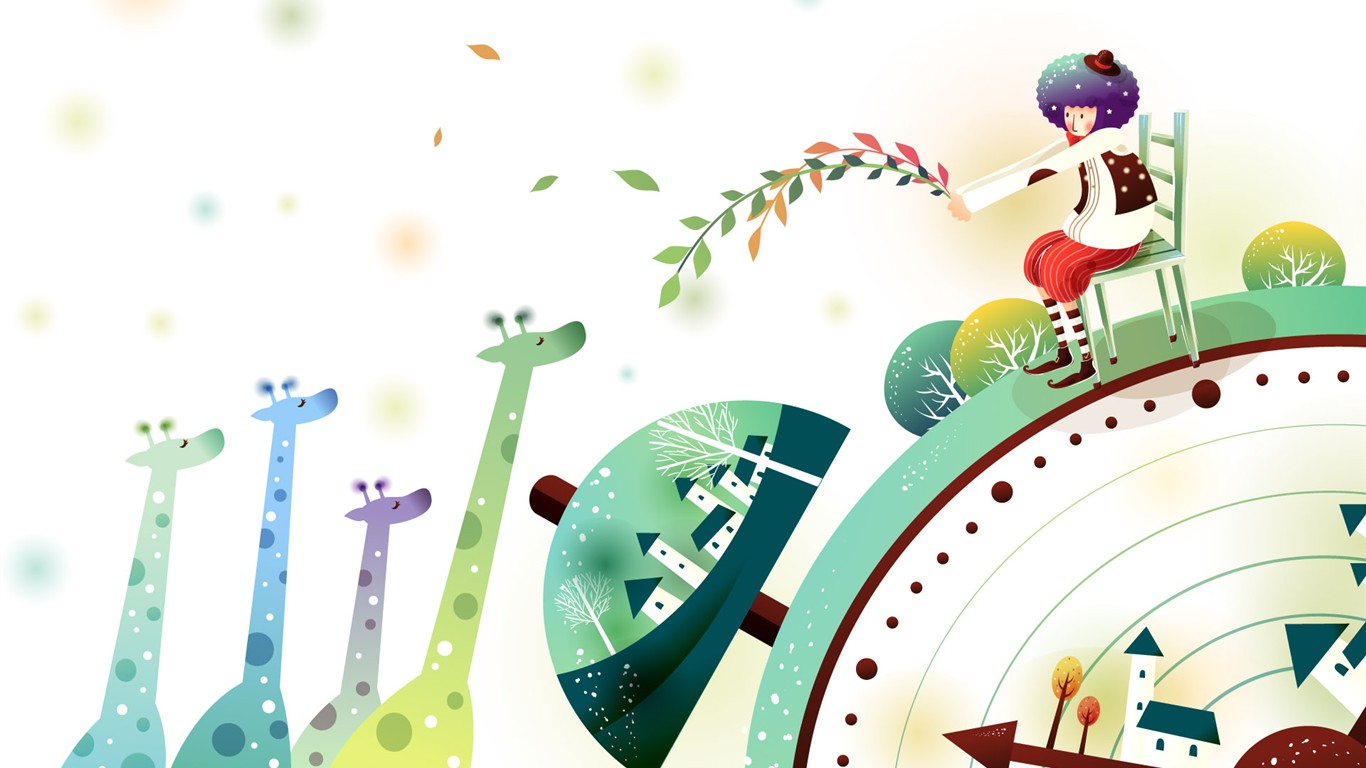 夢幻童話 卡通壁紙 #3 - 1366x768