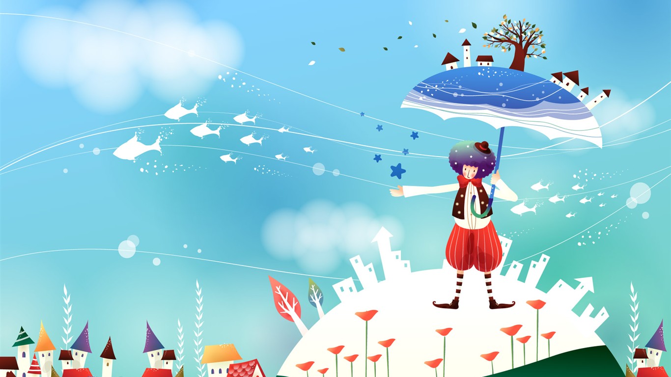 Pohádka Dreams Kreslený Tapety #16 - 1366x768