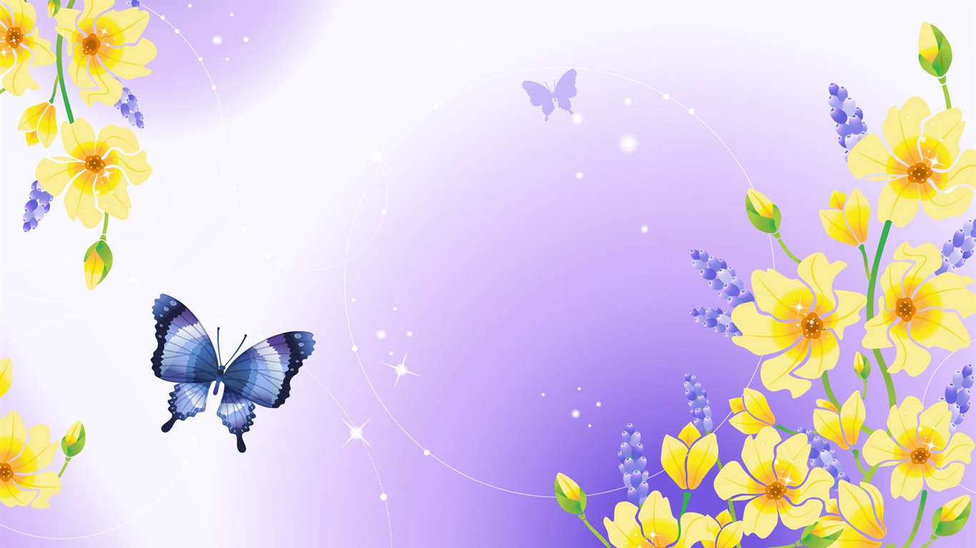 卡通夢幻風光壁紙 #14 - 1366x768